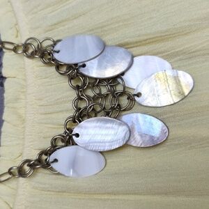 Necklace Faux Pearl Medallions